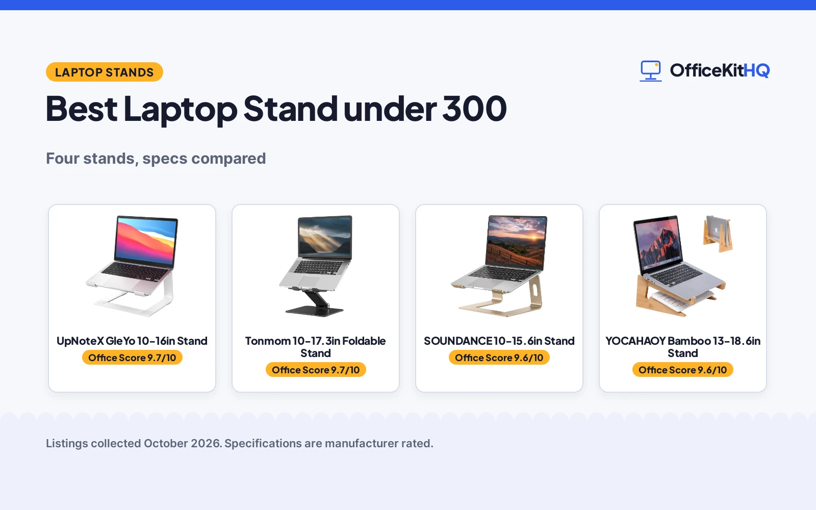 Best Laptop Stand under 300 (2026): 4 Compared