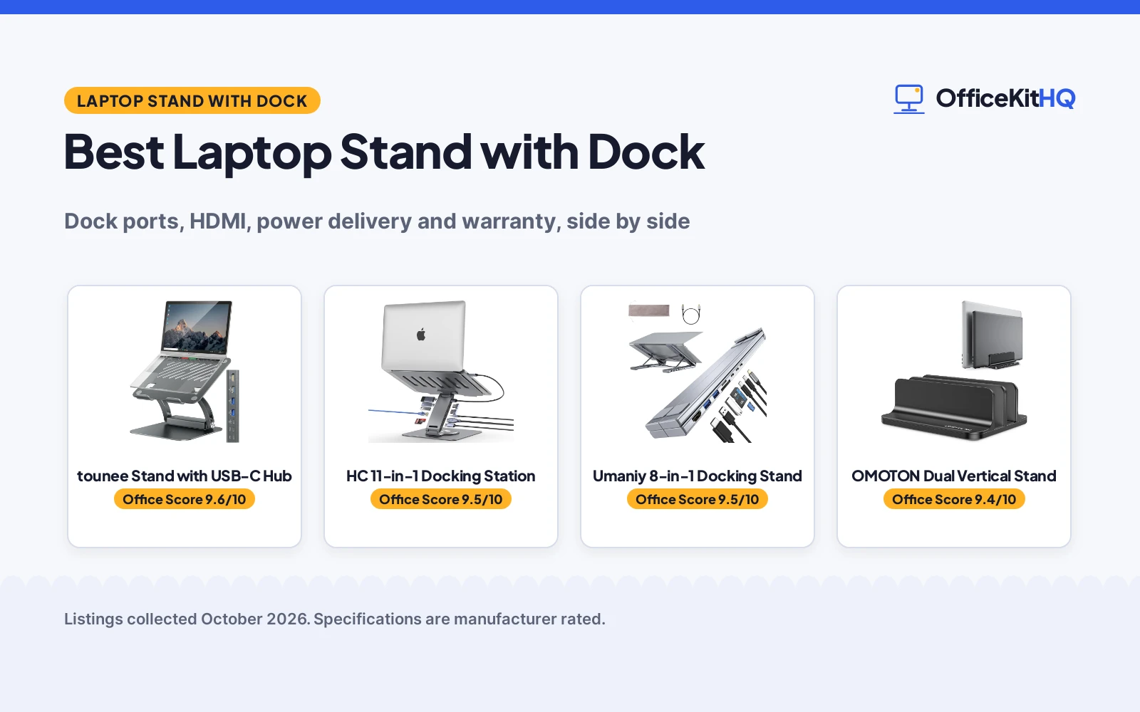 Best Laptop Stand with Dock (2026): 5 Compared