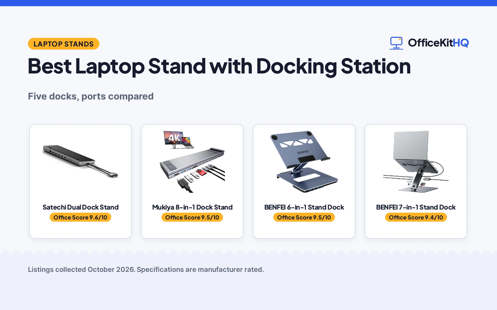Best Laptop Stand with Docking Station (2026): 5 Picks Compared