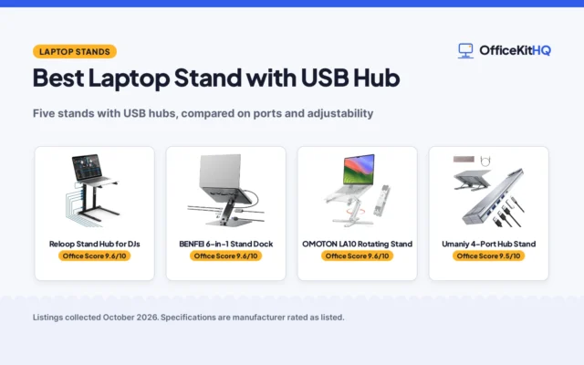 Best Laptop Stand with USB Hub (2026): 5 Picks Compared