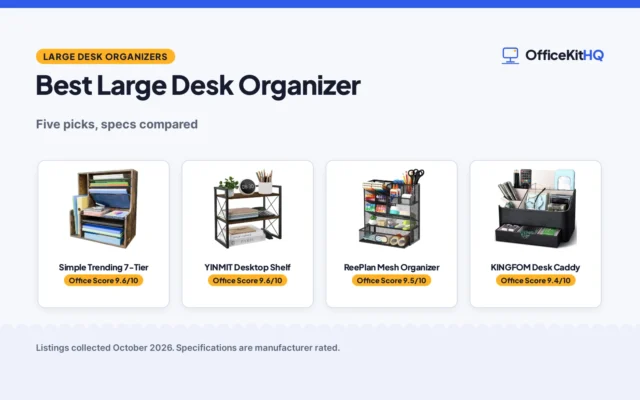 Best Large Desk Organizer (2026): 5 Spacious Picks Compared