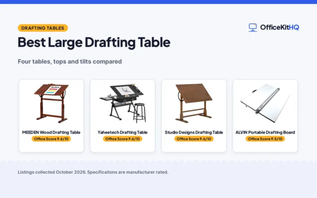 Best Large Drafting Table (2026): 4 Tables Compared