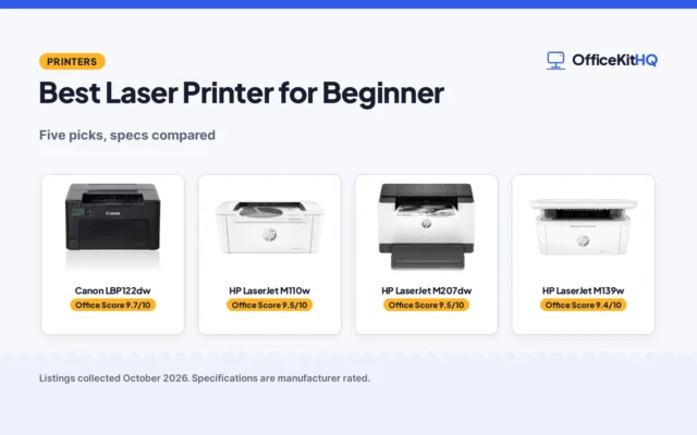 Best Laser Printer for Beginner (2026): 5 Picks Compared