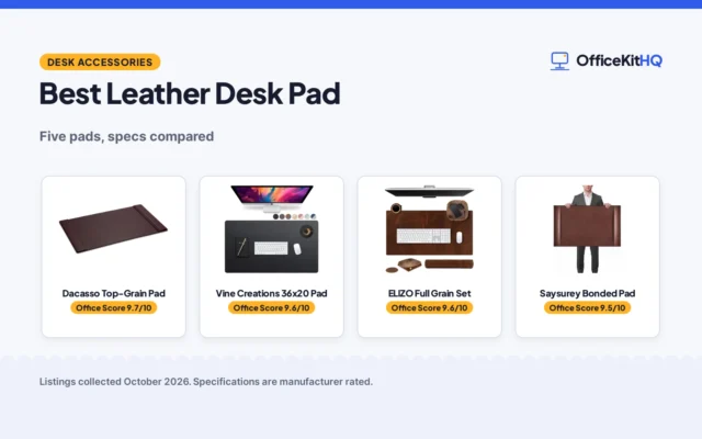 Best Leather Desk Pad for Office (2026): 5 Compared