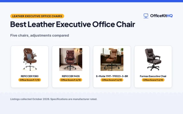 Best Leather Executive Office Chair (2026): 5 Compared