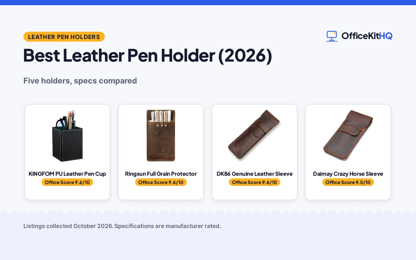 Best Leather Pen Holder (2026): 5 Picks Compared