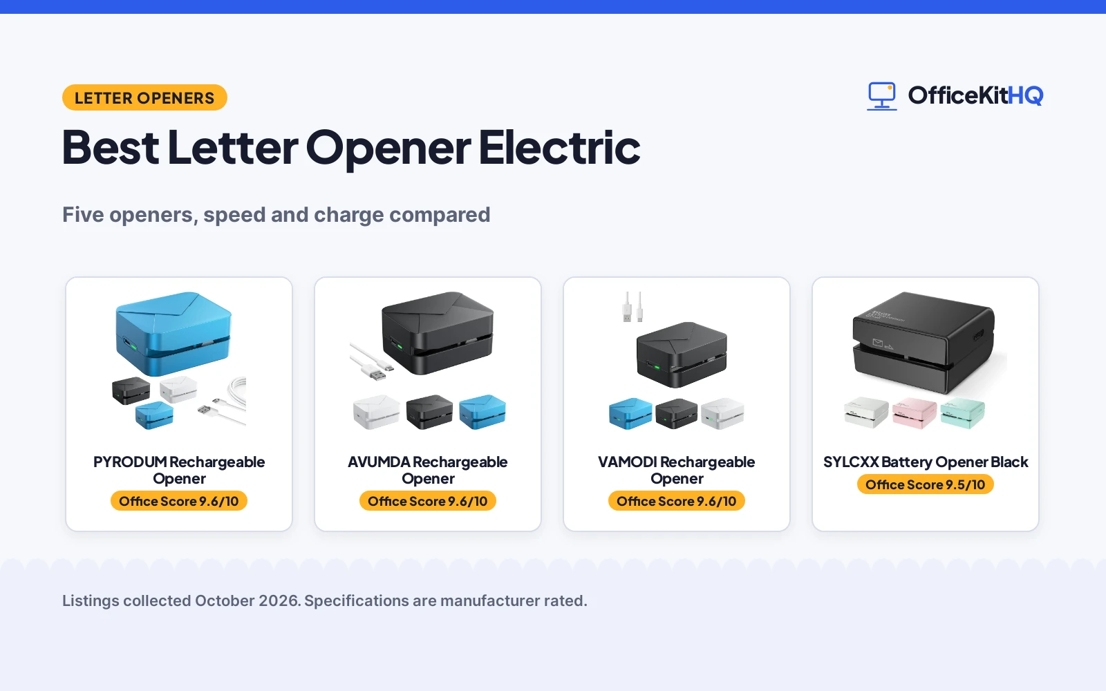 Best Letter Opener Electric (2026): 5 Picks Compared