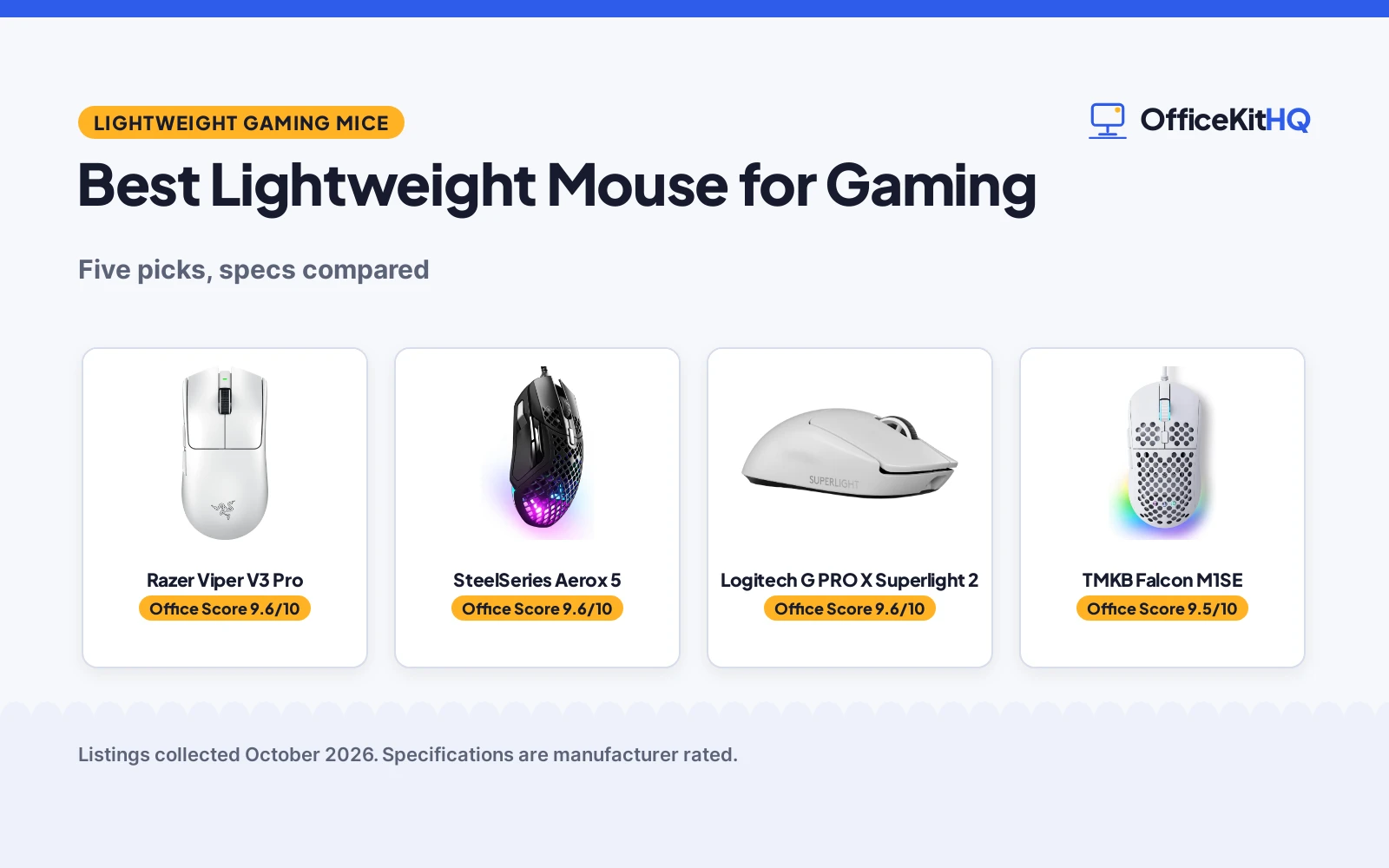 Best Lightweight Mouse for Gaming (2026): 5 Compared