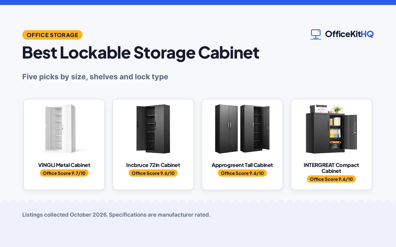 Best Lockable Storage Cabinet (2026)