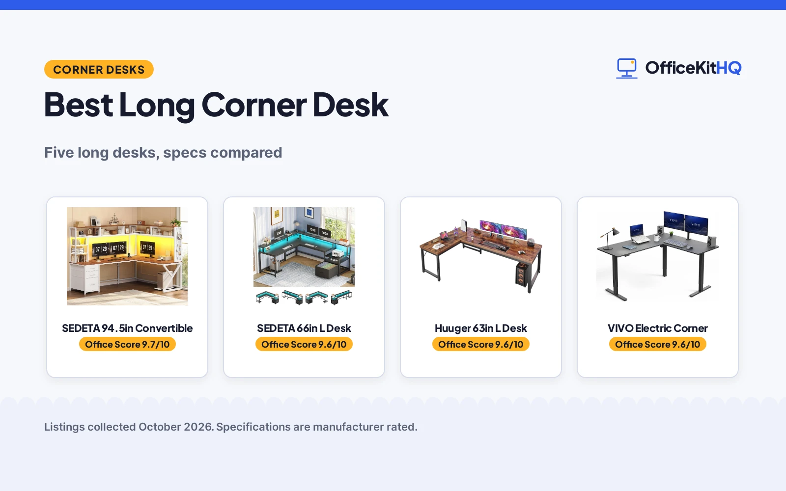 Best Long Corner Desk (2026): 5 Picks Compared