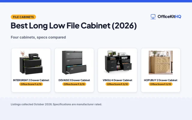 Best Long Low File Cabinet (2026): 4 Picks Compared