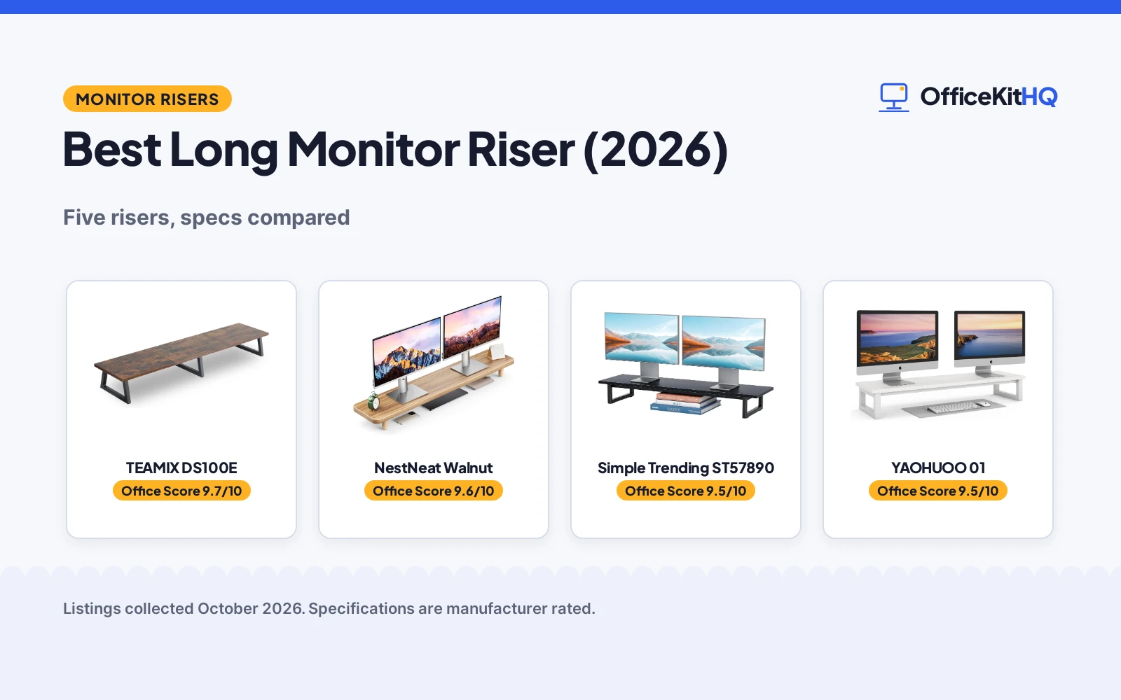 Best Long Monitor Riser (2026): 5 Risers Compared