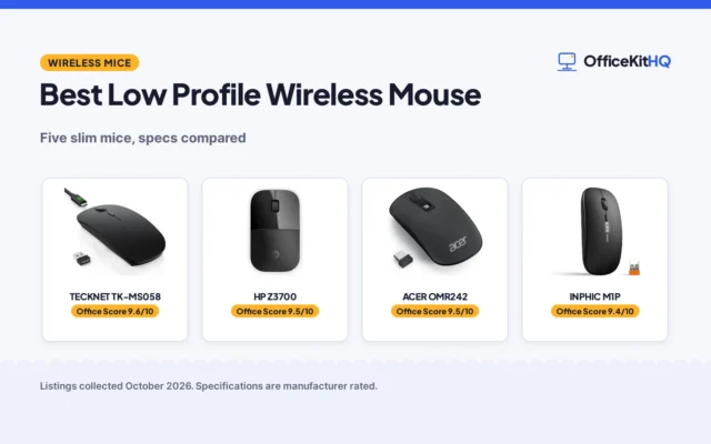 Best Low Profile Wireless Mouse (2026): 5 Mice Compared