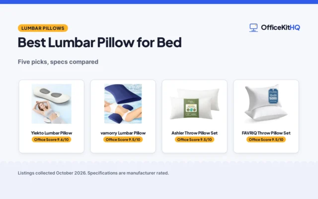 Best Lumbar Pillow for Bed (2026): 5 Compared
