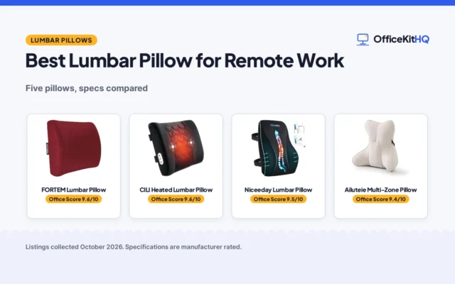 Best Lumbar Pillow for Remote Work (2026): 5 Compared