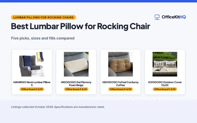 Best Lumbar Pillow for Rocking Chair (2026): 5 Picks Compared