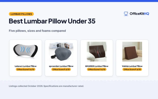 Best Lumbar Pillow Under 35 (2026): 5 Picks Compared