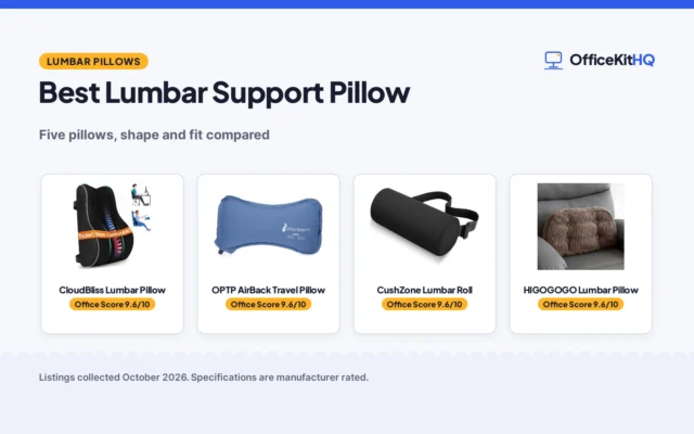 Best Lumbar Support Pillow (2026): 5 Pillows Compared