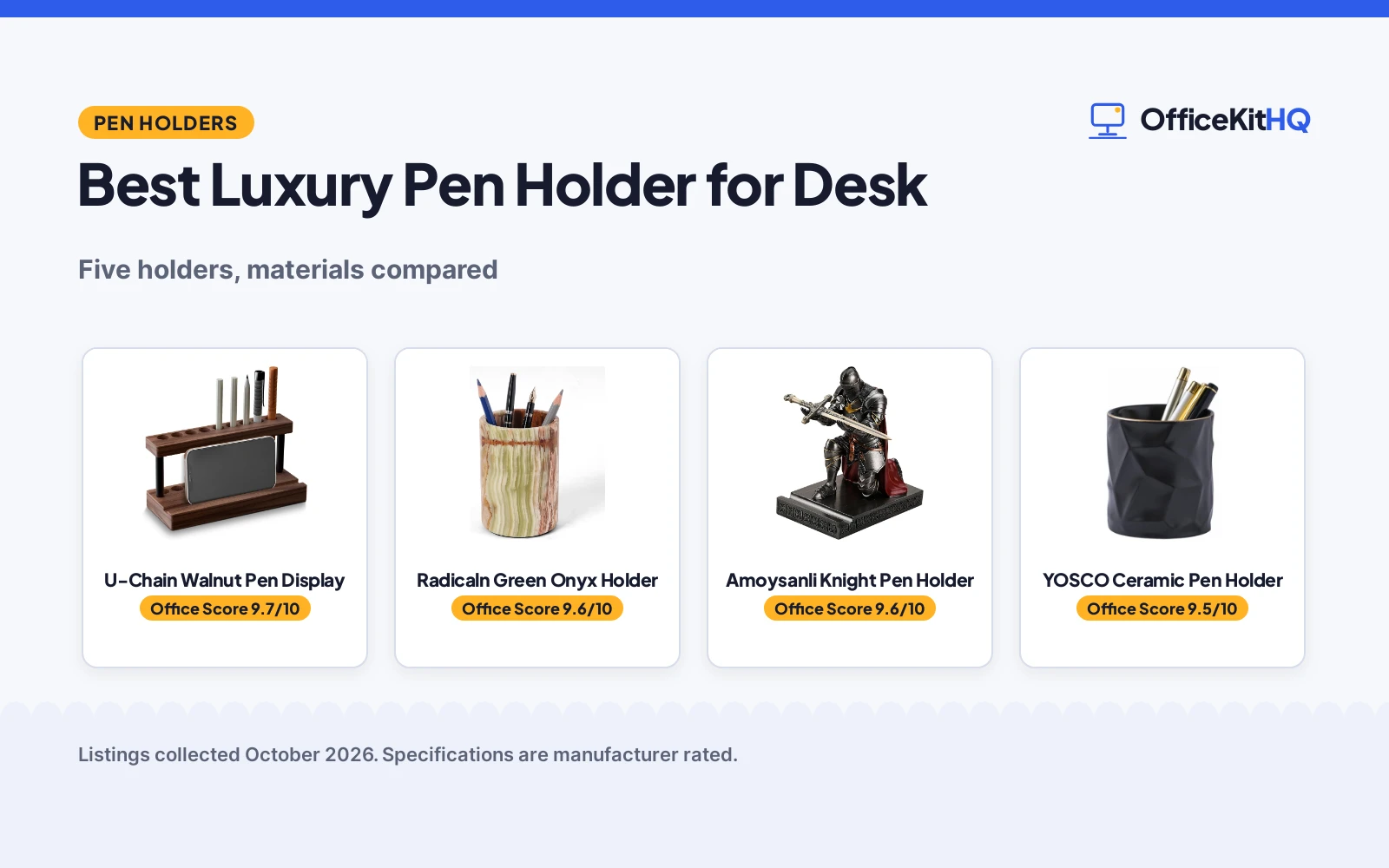 Best Luxury Pen Holder for Desk: 5 Picks Compared
