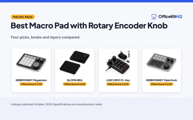 Best Macro Pad with Rotary Encoder Knob (2026): 4 Picks Compared