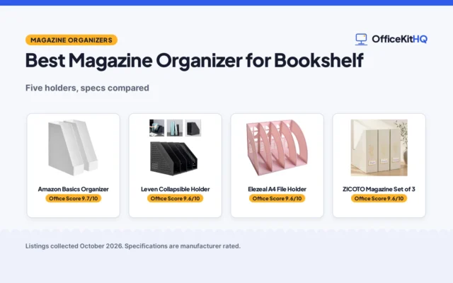 Best Magazine Organizer for Bookshelf (2026): 5 Compared