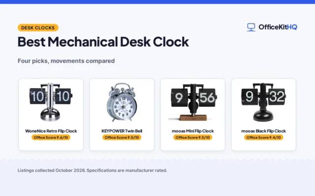 Best Mechanical Desk Clock (2026): 4 Picks Compared