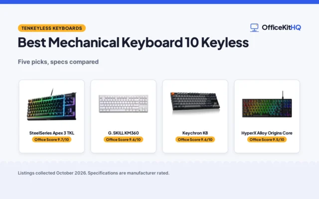 Best Mechanical Keyboard 10 Keyless (2026): 5 Keyboards Compared