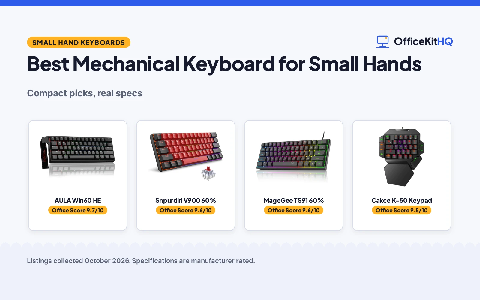 Best Mechanical Keyboard for Small Hands: 5 Compared