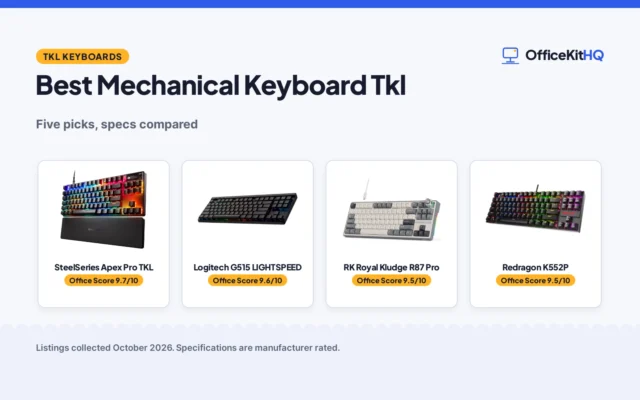 Best Mechanical Keyboard Tkl: 5 Keyboards Compared