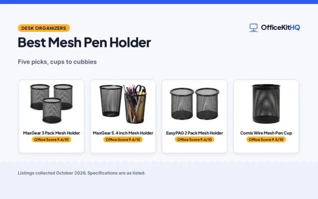 Best Mesh Pen Holder (2026): 5 Mesh Cups Compared