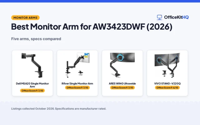 Best Monitor Arm for AW3423DWF (2026): 5 Picks Compared
