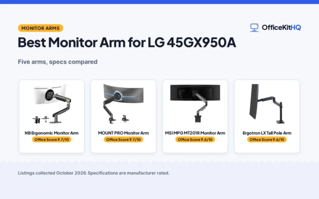 Best Monitor Arm for LG 45GX950A (2026): 5 Compared