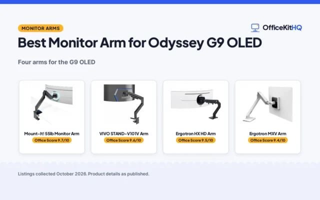 Best Monitor Arm for Odyssey G9 OLED (2026): 4 Compared