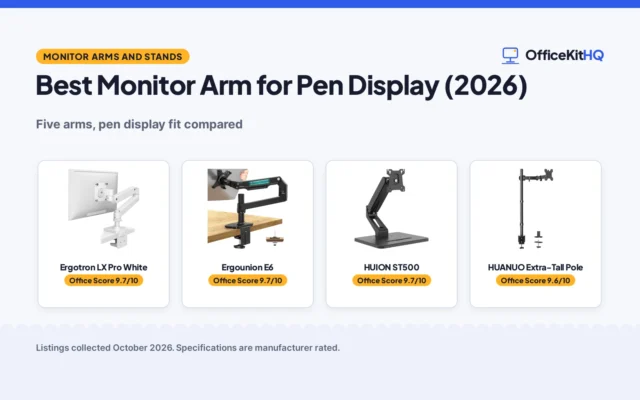 Best Monitor Arm for Pen Display (2026): 5 Picks Compared