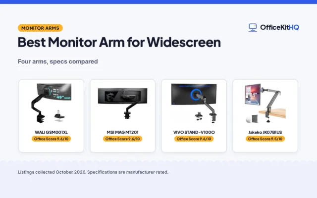 Best Monitor Arm for Widescreen (2026): 4 Compared