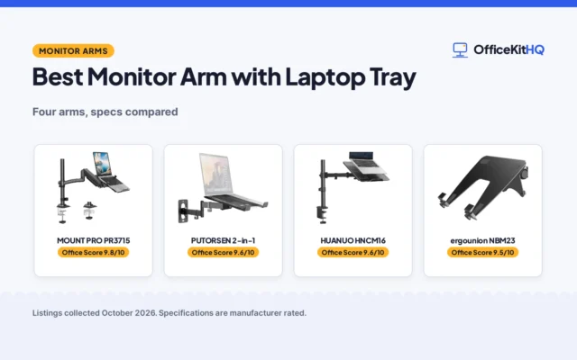 Best Monitor Arm with Laptop Tray: 4 Compared