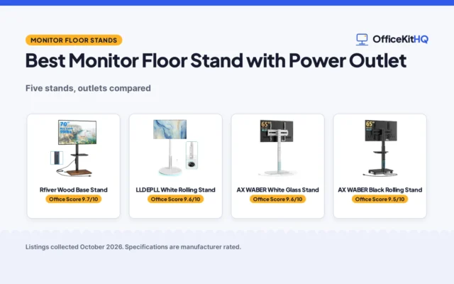Best Monitor Floor Stand with Power Outlet (2026): 5 Stands Compared