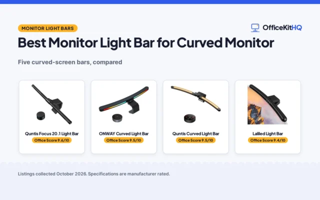 Best Monitor Light Bar for Curved Monitor (2026)