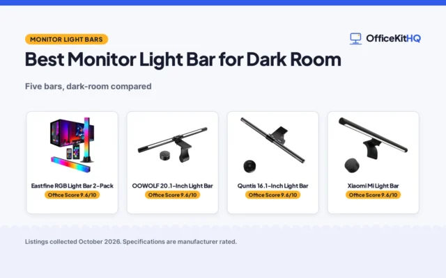 Best Monitor Light Bar for Dark Room (2026): 5 Compared