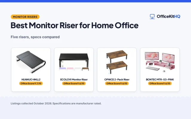 Best Monitor Riser for Home Office: 5 Picks Compared