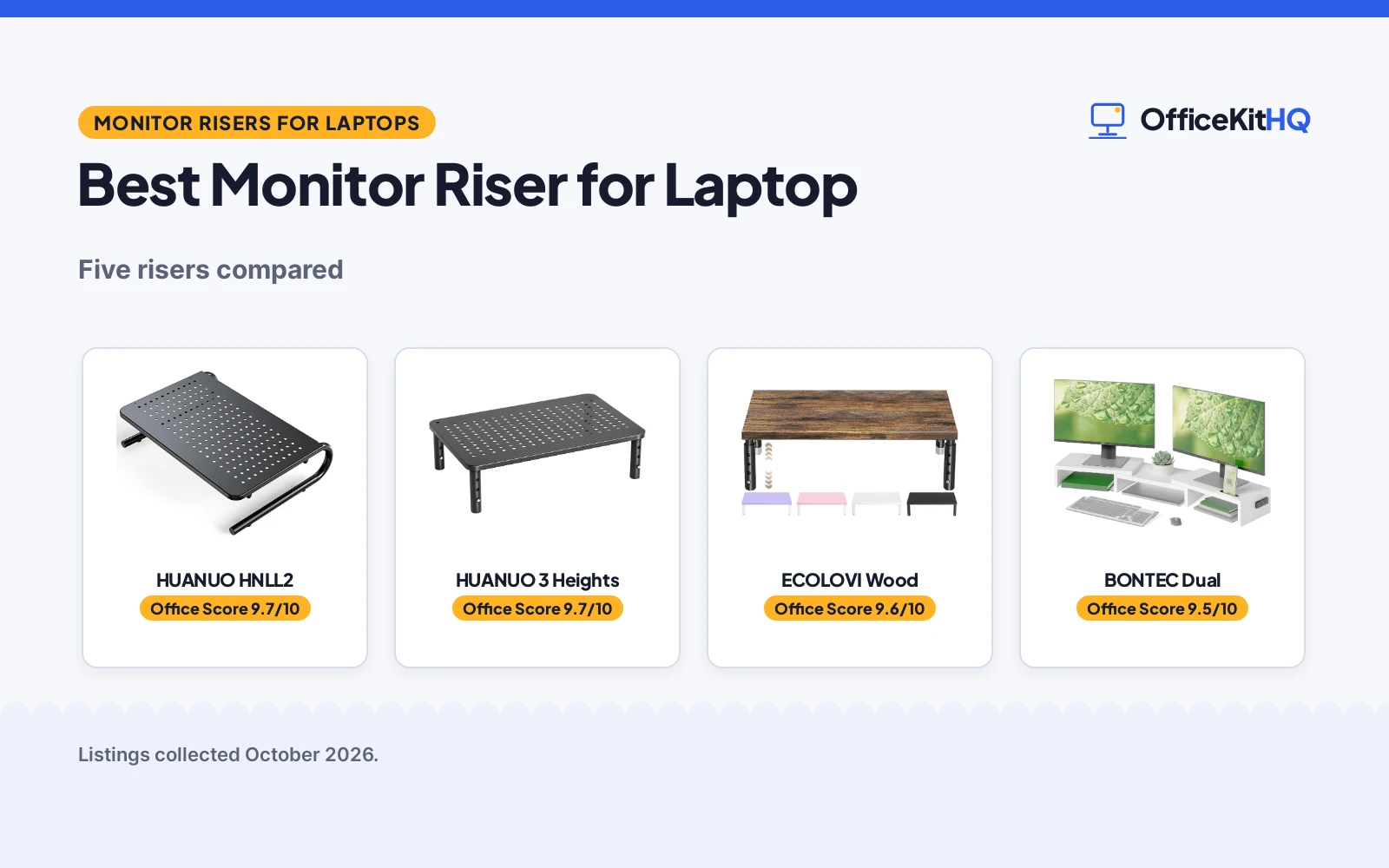 Best Monitor Riser for Laptop (2026): 5 Compared