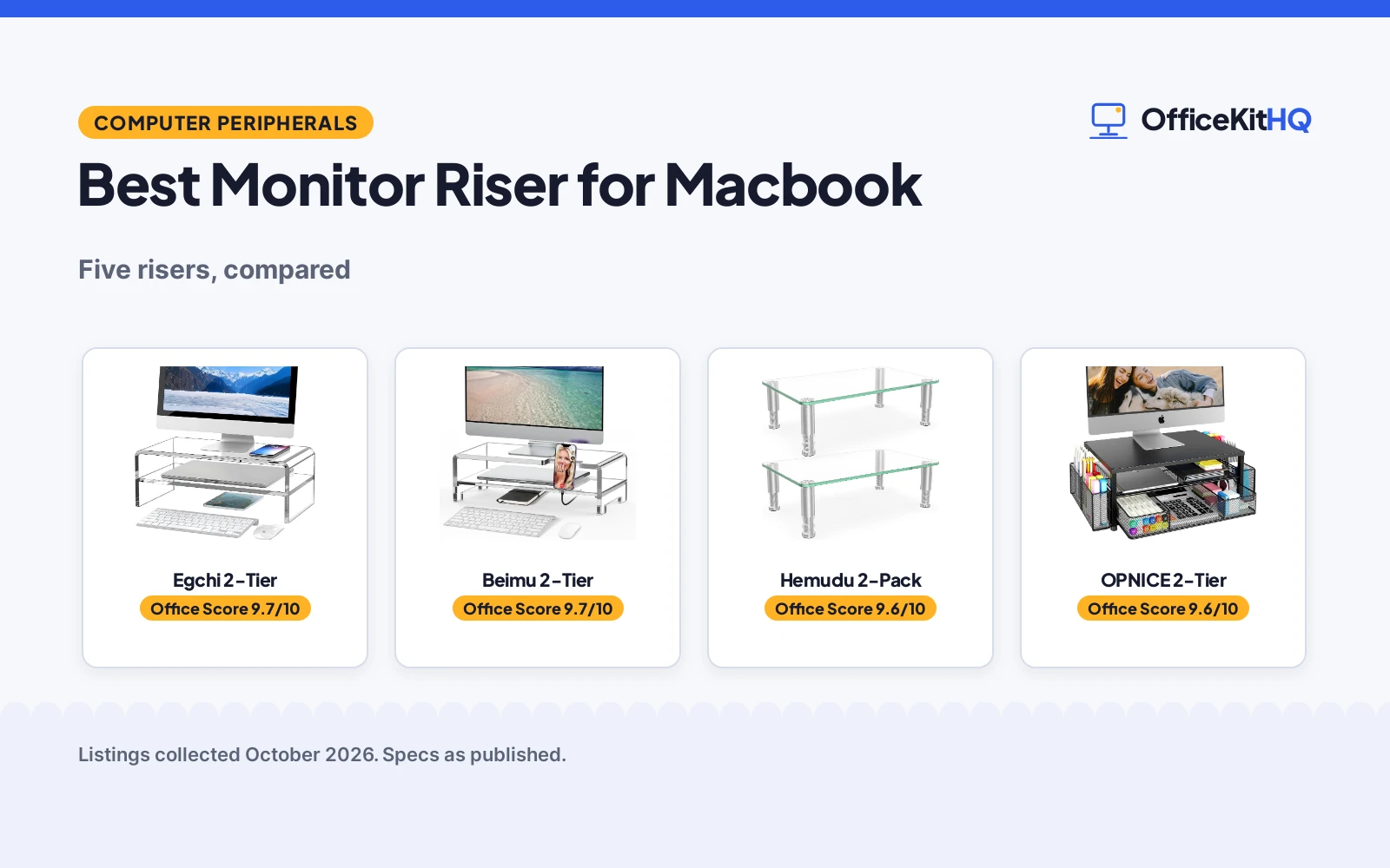 Best Monitor Riser for Macbook (2026): 5 Compared