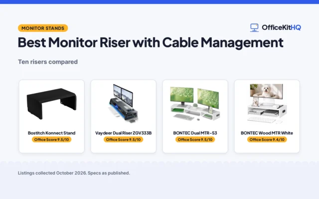 Best Monitor Riser with Cable Management (2026): 5 Compared