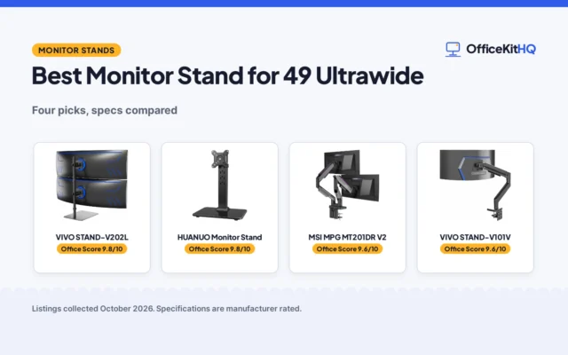 Best Monitor Stand for 49 Ultrawide (2026): 4 Compared
