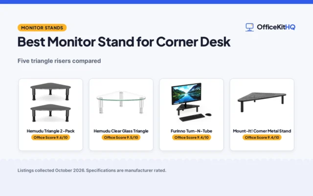 Best Monitor Stand for Corner Desk (2026): 5 Compared