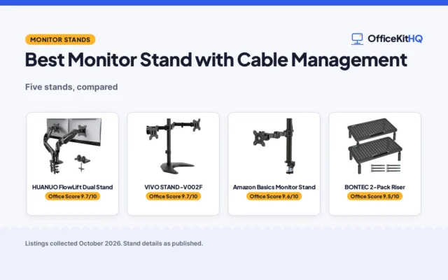 Best Monitor Stand with Cable Management (2026): 5 Compared