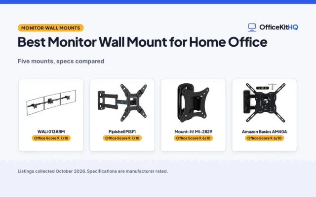 Best Monitor Wall Mount for Home Office (2026): 5 Compared