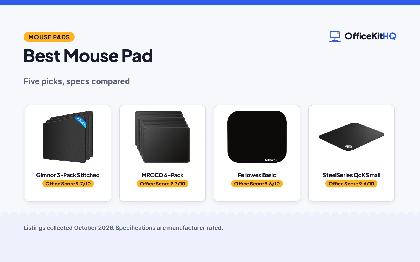 Best Mouse Pad (2026): 5 Picks Compared and Reviewed
