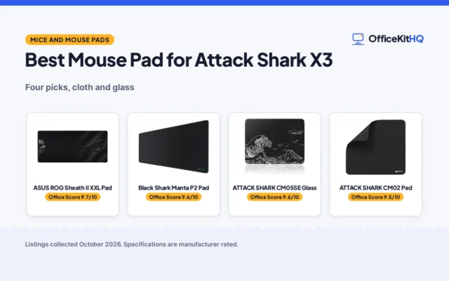 Best Mouse Pad for Attack Shark X3 (2026): 4 Picks Compared