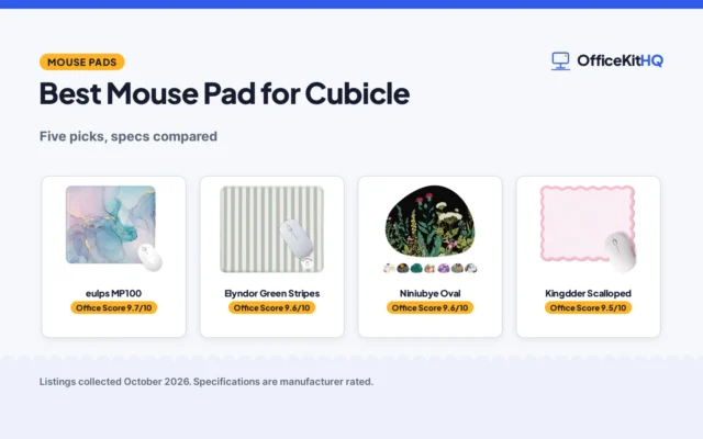 Best Mouse Pad for Cubicle (2026): 5 Picks Compared